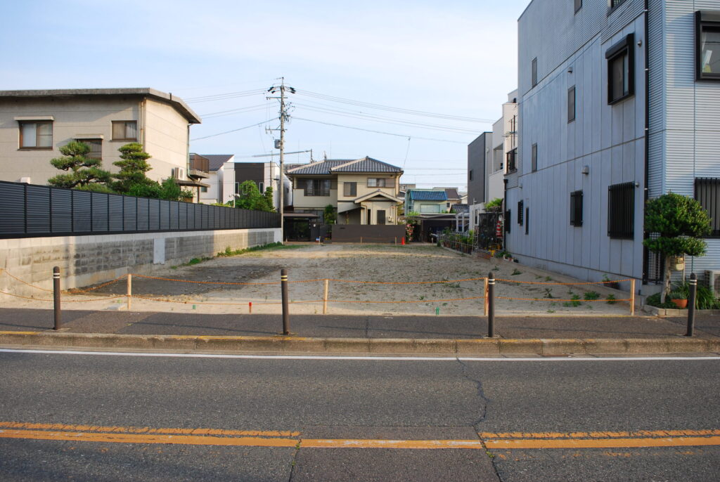 顔の見える、作り手たち（デモ） 着工前の敷地
